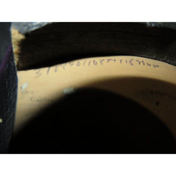 Made In Italy Black Italian leather & Suede Knee High Equestrian Boots 8 wide - Picture 6 of 6